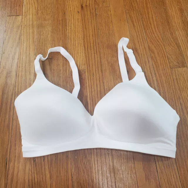 Warners Simply Perfect Super Soft Wirefree Bra Sz 34C RM1691T White