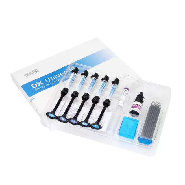 Dental Dentex Universal Light Cure Composite Kit Shade A1/ A2 /A3 /A3.5/ B1
