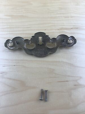 Vtg. Large Keeler Brass Co. N-11886 Drop Handle Pull Plat Key Hole 5.25'' F/Pts. 3