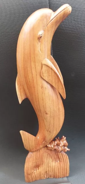 Dolphin Statue Large Wooden 2