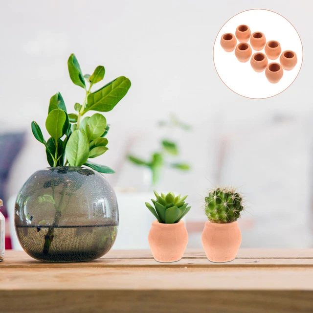 8 Pcs Mini Flower Pot Succulents Ceramics Office Micro Landscape Plant Pots