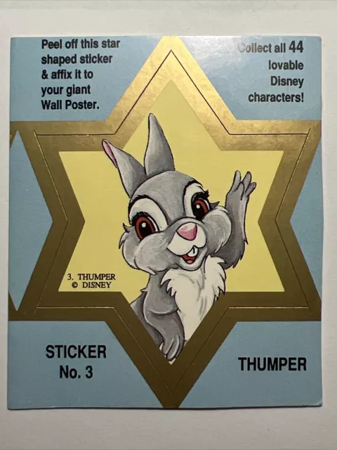 1991 Disney Star sticker No. 3 Thumper