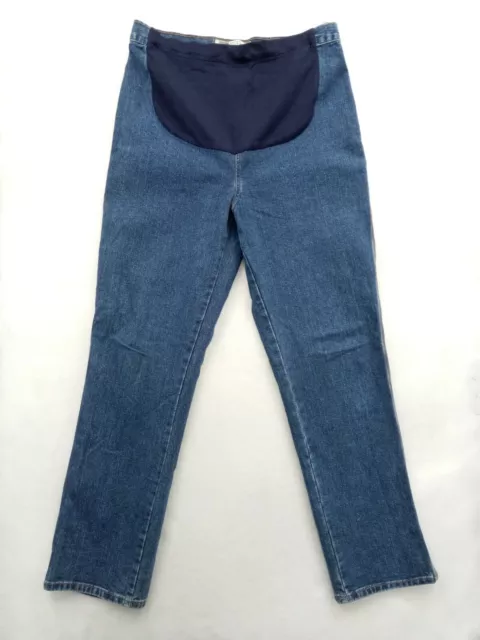 Tomorrow's Mother Sport Sz S Adjustable Women's Maternity Denim Jeans Distressed