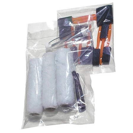 Zoro Select 5Dhw8 20" X 18" Open Poly Bags, 4 Mil, Clear, Pk 250