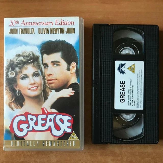 Vhs Numbers GREASE 1978 JOHN Travolta Musical Film VHS Tape £10.99 - PicClick UK