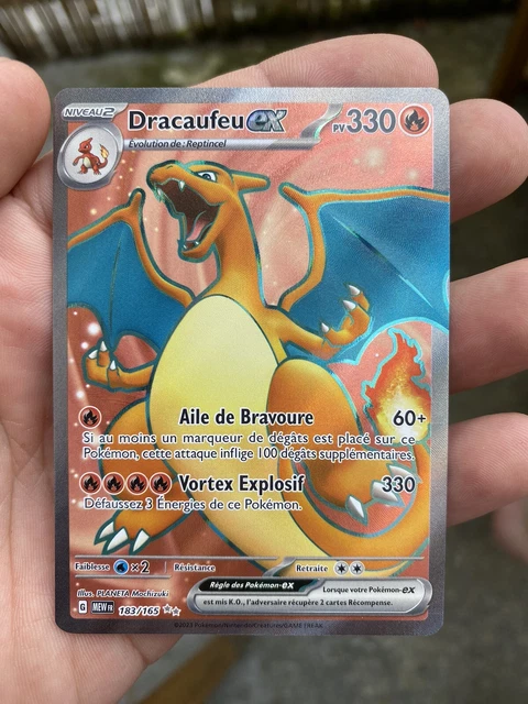 Coffret Dracaufeu Ex SV056 Full Art Téracristal – 10 Cartes Pokémon Françaises – Flammes Obsidiennes – My-booster
