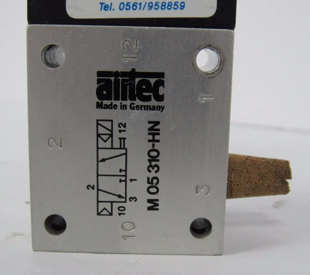 Airtec M 05 310-Hn Electrically Operated Spool Valves W/ Sp011 Solenoid 24Vdc 2