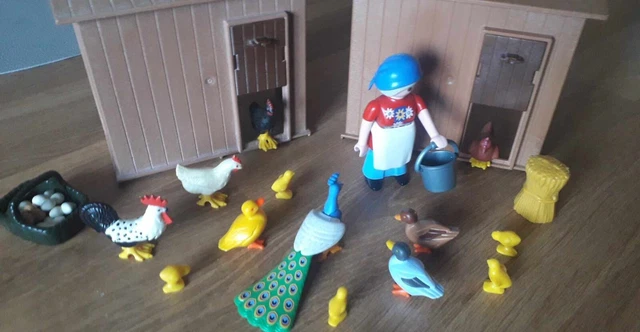Poulailler Playmobil Sympa 1145 - Maison, Ferme, Animaux, Occasion