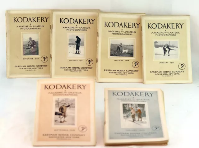 1922-1929 33 Issues Kodakery A Magazine for Amateur Photographers