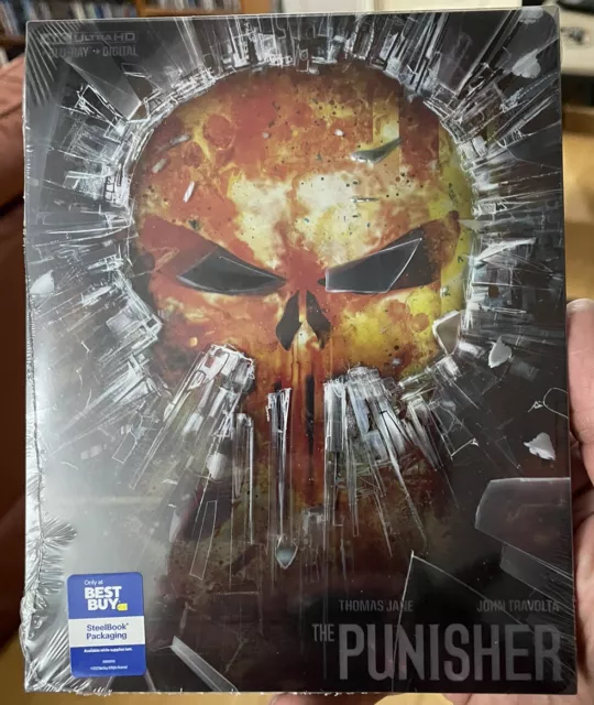 Punisher (2004) 4K UHD Blu-Ray Digital HD Steelbook Exclusive Marvel Thomas Jane
