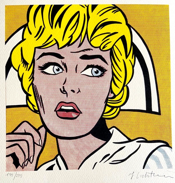 Roy Lichtenstein Lithographie 198, 275 Ex ( Jim Dine mark rothko Picasso Banksy)