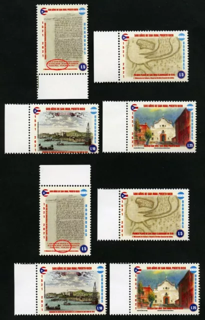 Honduras 2021 500 Jahre San Juan de Puerto Rico 1. + 2. Auflage (8) MNH