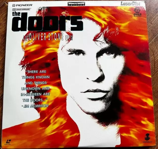 The Doors LaserDisc PAL 1991 Rock Musical Jim Morrison Biopic Movie 2 Discs