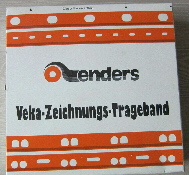 ✅6X enders Veka Zeichnungstrageband Trageband 50m selbstklebend Rouget Lochung✅