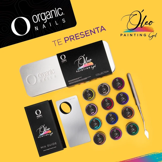 Coleccion Oleo Gel caja con 12 Colores de 5 gr Gratis Espátula Y Paleta