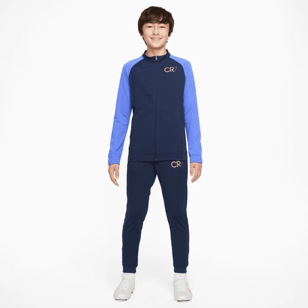Nike CR7 Dri-FIT tuta calcio ragazzo blu arancione DV3120 410