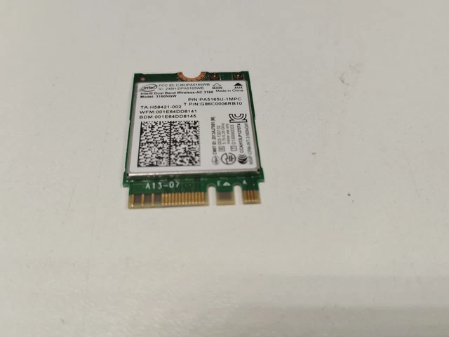 Toshiba Satellite Laptop WiFi Wireless Card 3160NGW