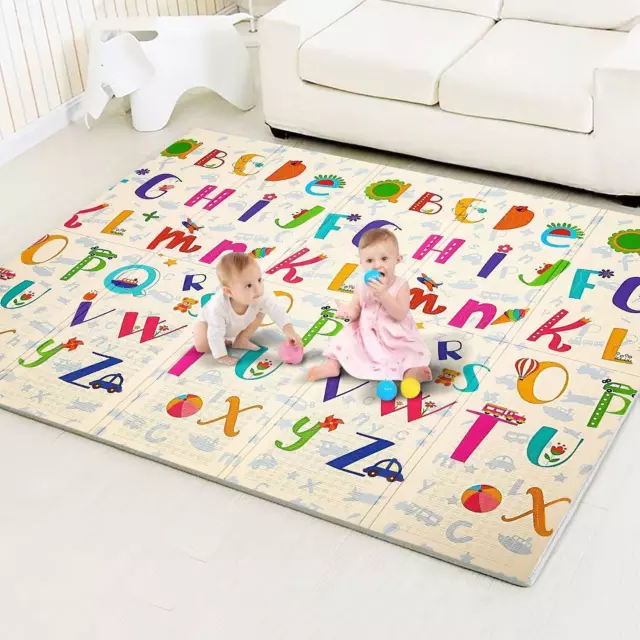 Baby Play Mat Extra Large Baby Mat Folding Foam Playmat Crawling Mat Non Toxic