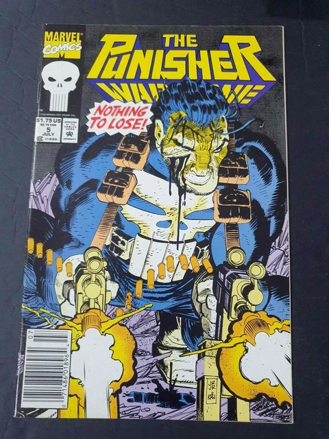 Punisher War Zone #5  Marvel Comics 1992 Vf/Nm Newsstand