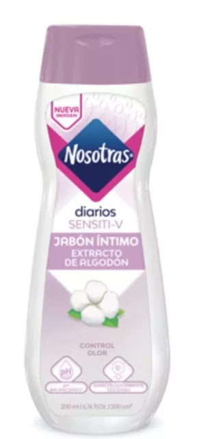 Nosotras Jabon Intimo Sensiti-V 6.76 Oz Feminine Wash Sensitive Skin