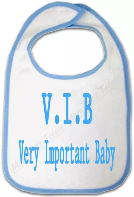 Bavoir Bleu Bébé V.I.B Very Important Baby
