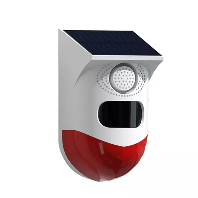 Long Range Control Solar Alarm with 120dB Siren Sound and Motion Sensor
