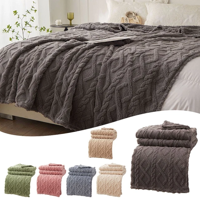 Coperta in puro cotone divano taffetà bianco 100*150 cm coperta lancio nuova di zecca permanente
