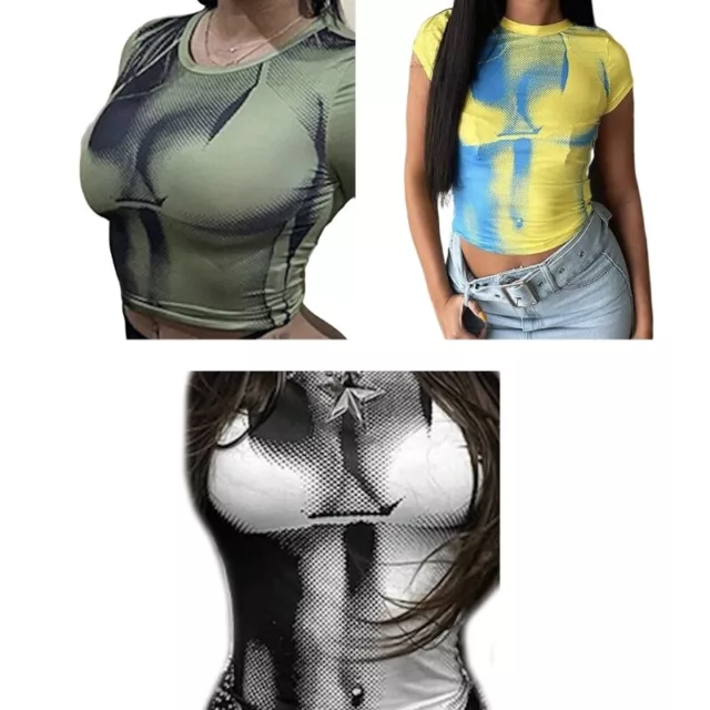 3D PRINT FUNNY Creative Chest Men Women T-Shirts Short Sleeve Casual Tee  Tops £8.99 - PicClick UK