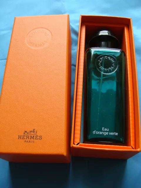 Belle Boite Avec Flacon Vide Hermes Eau Orange Verte