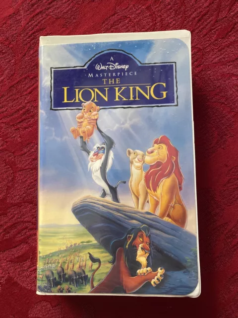 THE LION KING VHS, 1995 Walt Disney Masterpiece Collection Rare Clam ...
