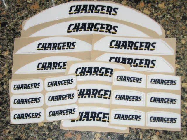 SAN DIEGO CHARGERS Bumper Football Helmet Decal Qty (1) FULL Size 3M 20MIL