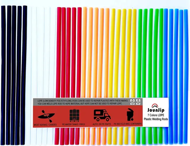Ldpe Plastic Welding Rods 7 Colors Low Density Polyethylene Flat Rods For Kaya