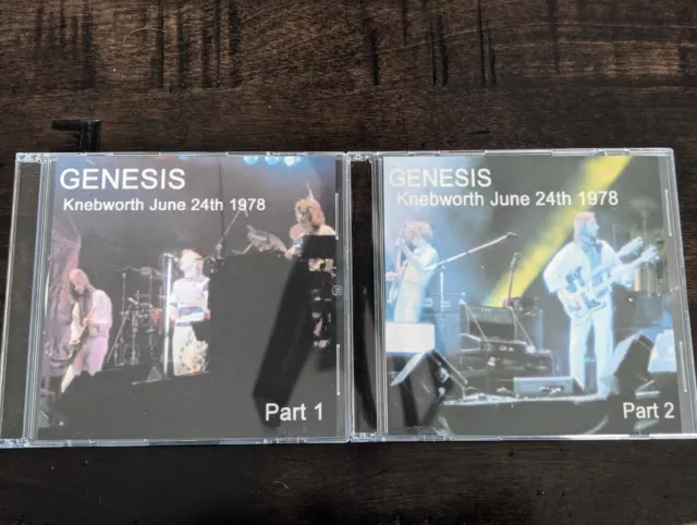 ULTRA RARE 2 CD Lot Genesis Knebworth Festival June 24th 1978 - Freddy Bannister