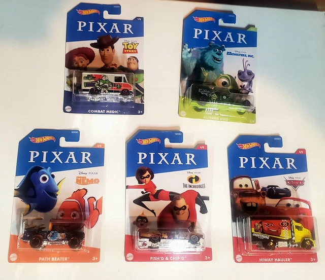 New 2020 DISNEY PIXAR Hot Wheels Complete Set Of 5 Cars