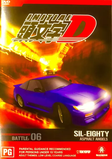 Initial D Battle 1: Akinas Downhill (DVD, 2003) with Card Anime Honda CRX  AE86