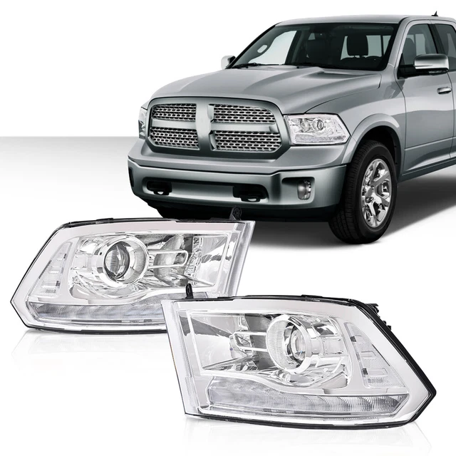 2006 Dodge Ram 1500 Headlights FIT FOR 2006-2009 DODGE RAM 1500 2500 3500 CHROME HOUSING CLEAR 08 Dodge Ram 1500 Headlights