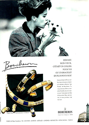 PUBLICITE ADVERTISING  1998   BOUCHERON  joaillierie  1 