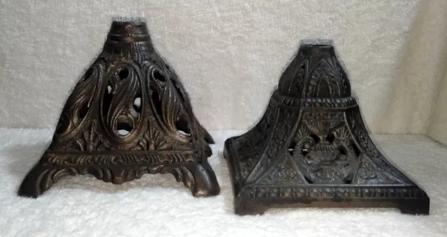 Pierced Cast Iron Kerosene Oil Lamp Base