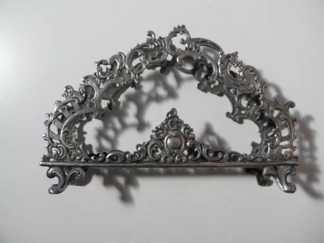 Feiner alter Serviettenständer aus 800er Silber * Länge ca. 13cm * 2