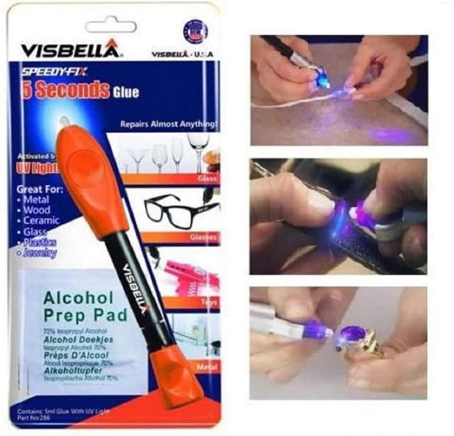 5 segundos UV Light Fix Fix Sello Reparación Pegamento Herramienta Pluma Soldadura Líquido Compuesto Kit