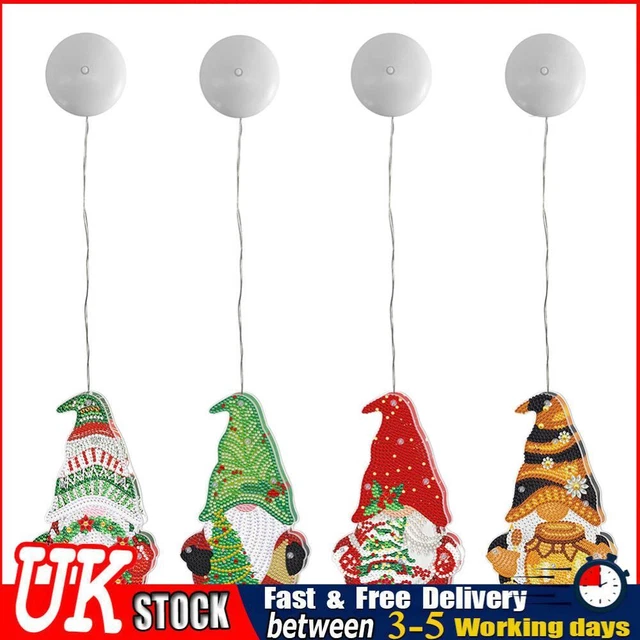UK 5D DIY Special Shape Diamond Painting Goblin Crystal Diamond LED Hanging Ligh
