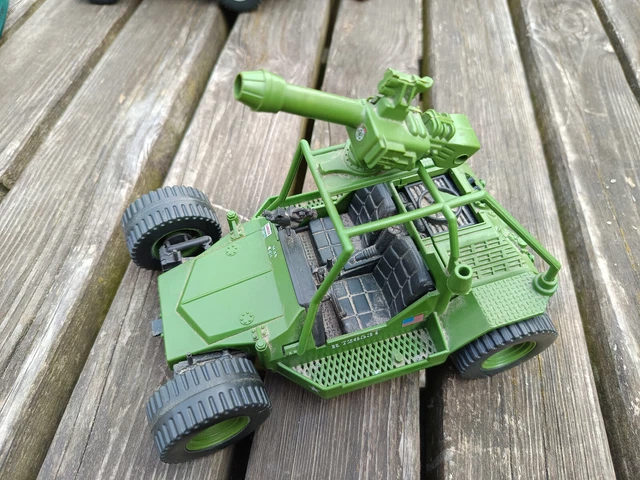 GI Joe Hasbro - Jeep Militaire Vintage 1985 - Véhicule Jouet Plastique