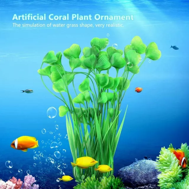 Plantes aquatiques artificielles chaudes neuves pour poissons plastique ornement décoration d'aquarium 2