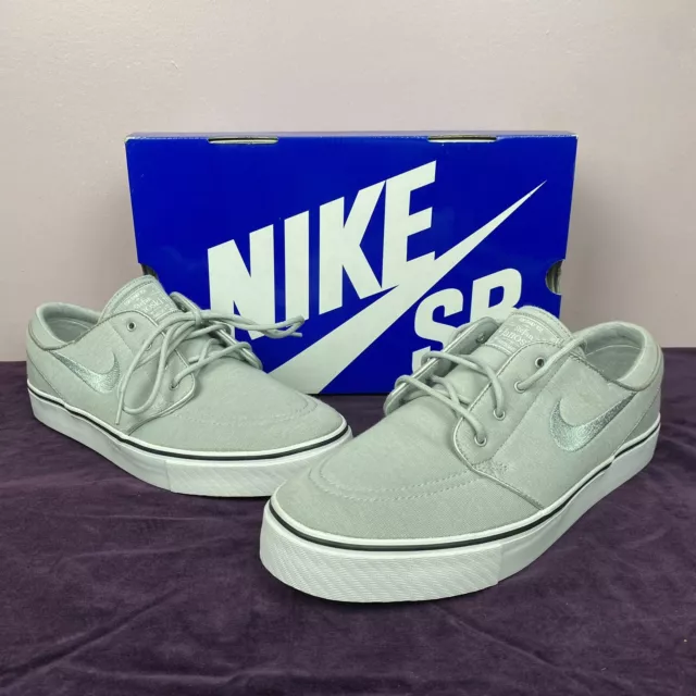 Nike SB Zoom 2011 Stefan Janoski Zapatos PR Vellón Metálico Plata Talla_10 ¡EE. UU. NUEVOS!