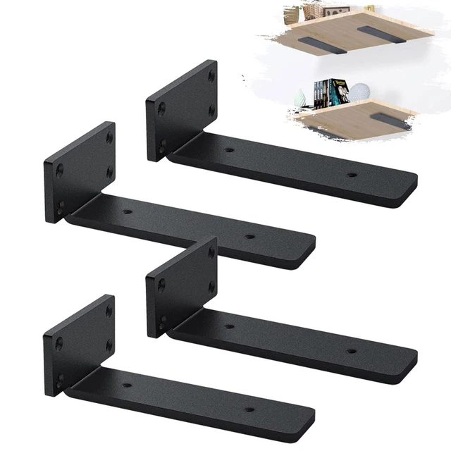 Avesteir 8 Pièces 150 X 95mm Equerre Etagere Murale, Équerre Étagère, Equerres pour Etagères