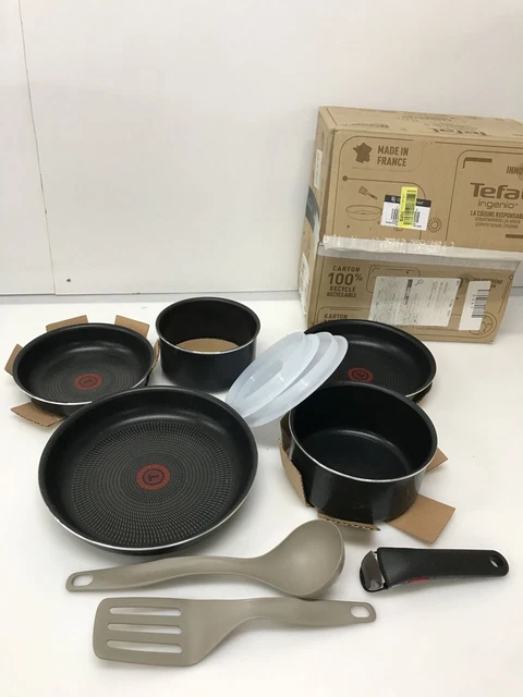 Juego de utensilios de cocina Tefal Ingenio Essential | L20098 | Powerglide - negro