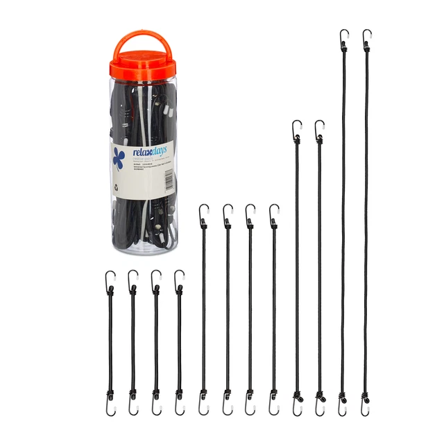 Tendeurs Attaches Sangles bagages bâche avec Crochets Fixation Accrocher Fixer