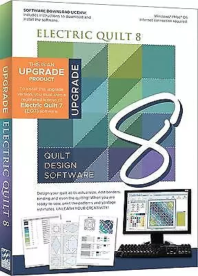 Electric Quilt 8 (EQ8) Upgrade Quilt Design Software - 9781800920101