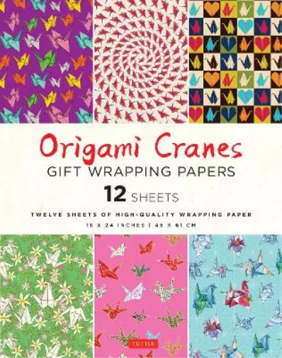 Tuttle Studio Origami Cranes Gift Wrapping Papers - 12 s (Paperback) (US IMPORT)
