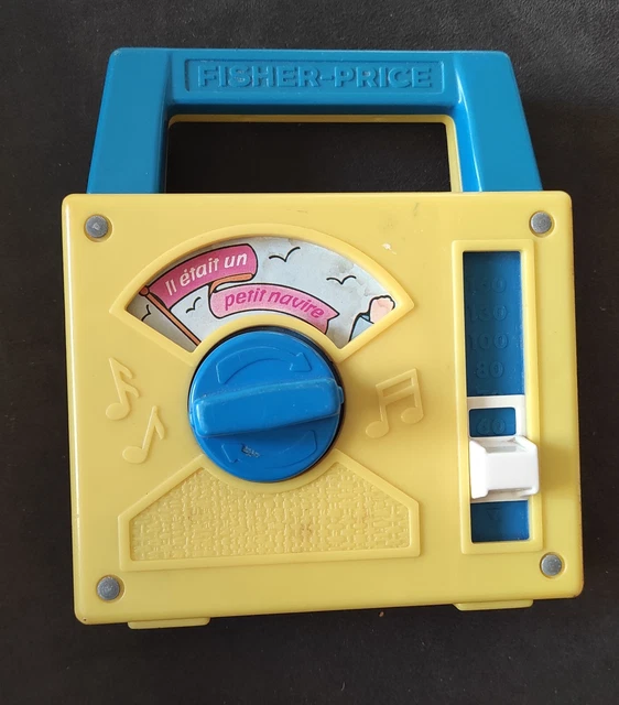 Boîte à Musique Radio Vintage Fisher-Price De 1981 - Pièce Rétro Collector